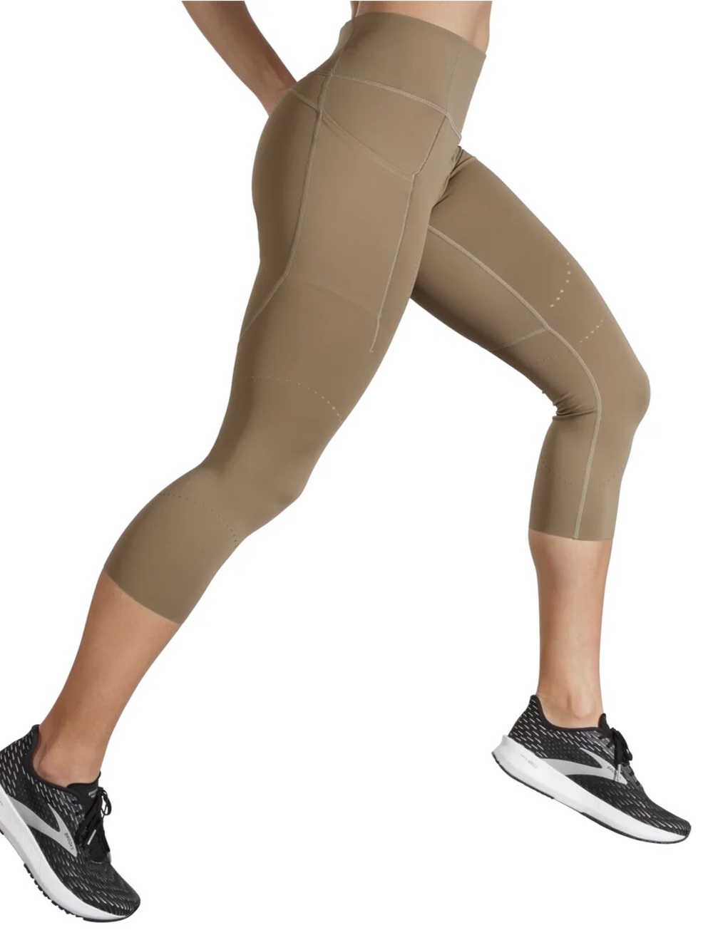 Brooks Method High-Waist 3/4 Capri Leggings | Size S